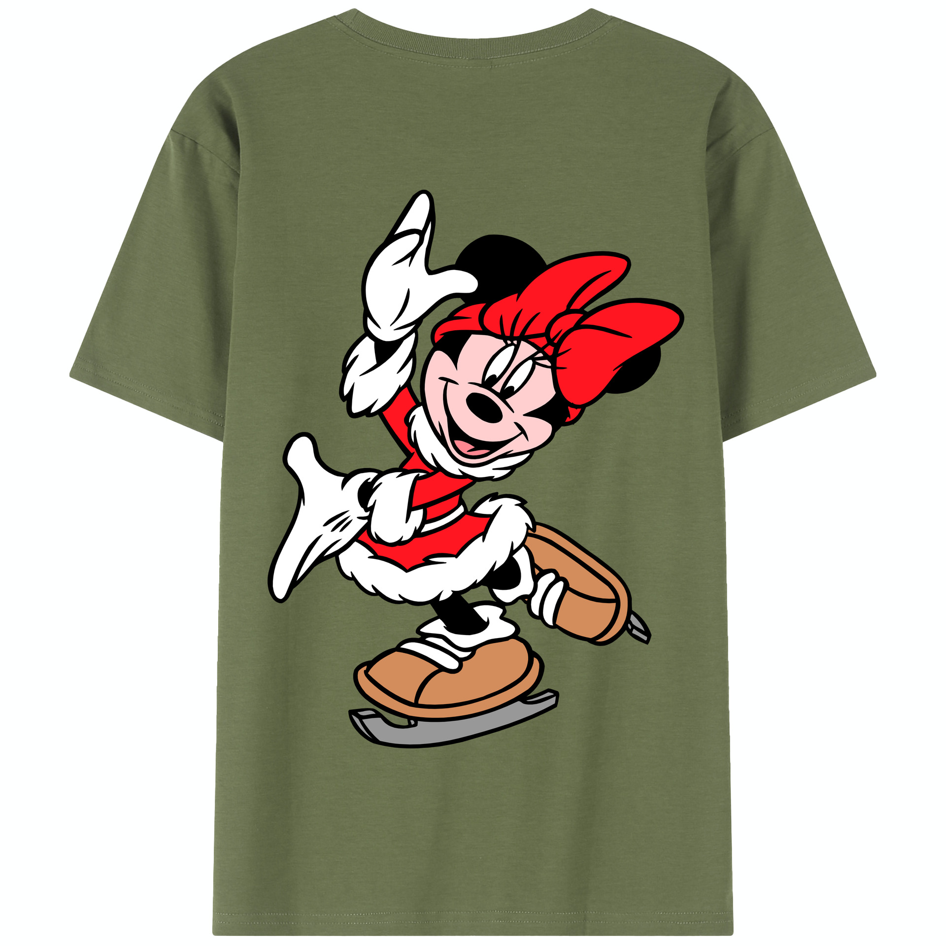 （画像用） ミッキーマウス Mickey Mouse 綿100％半袖Tシャツ（背面プリント）